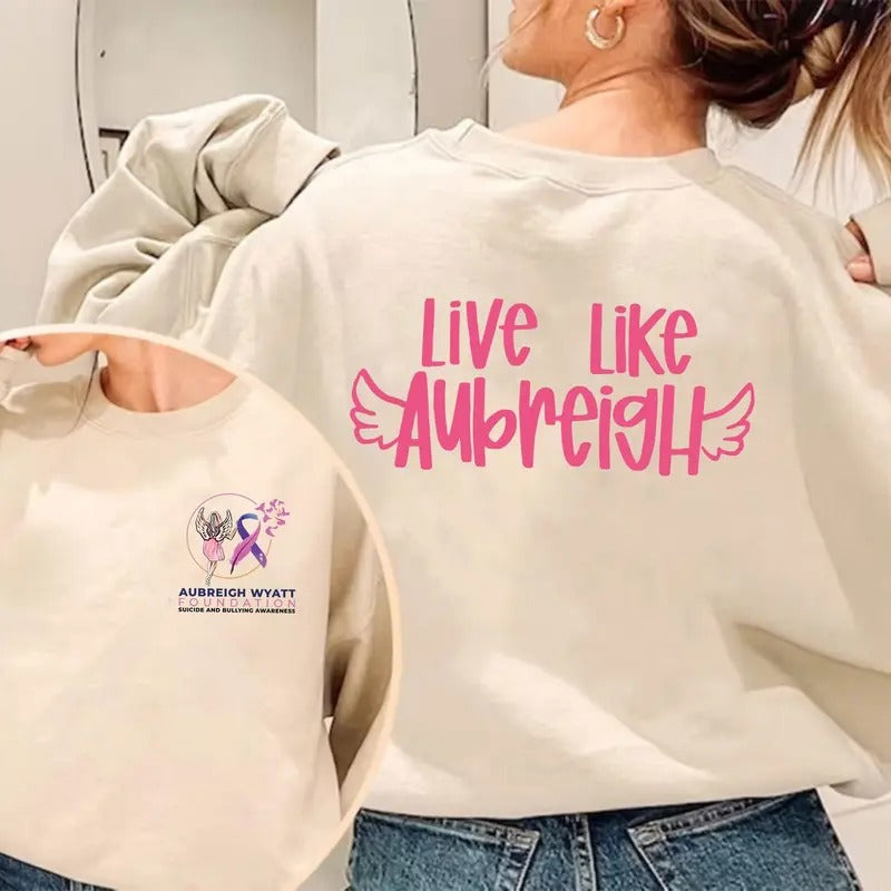 Aubregh Sweatshirt, Bullying Awareness Shirt, T-shirt, Sweatshirt, Gift For All Hoodie | UrbanDripWear.com