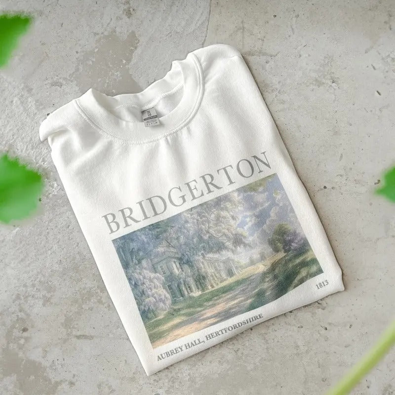 Aubrey Hall England Bridgerton Inspired Sweatshirt, Lady Whistledown Shirt, Society Paper Shirt Hoodie | UrbanDripWear.com