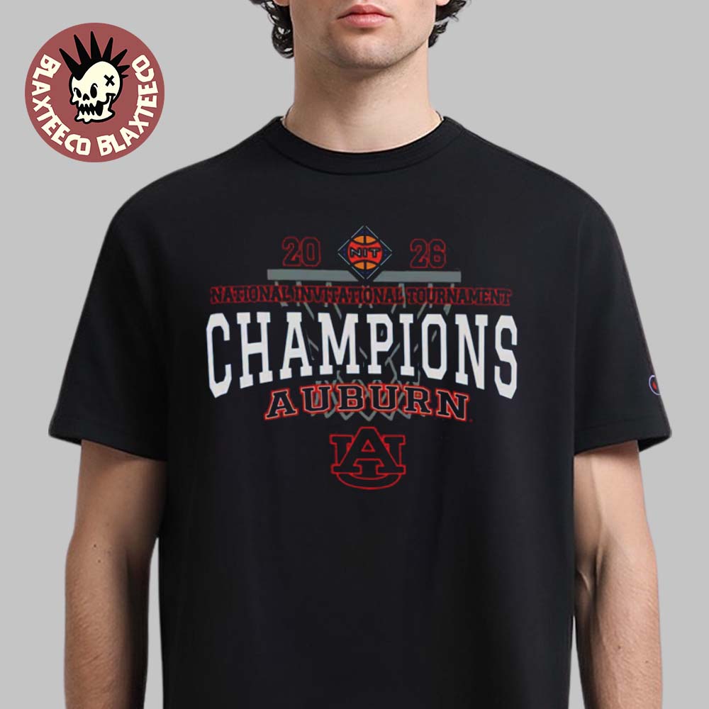 Auburn Tigers Men’s Basketball 2026 NIT Champions Locker Room T-Shirt