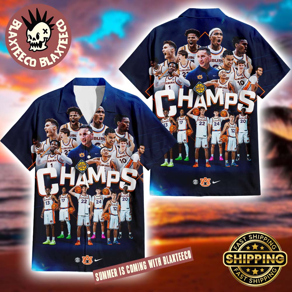 Auburn Tigers Men’s Basketball 2026 NIT Champions Summer Hawaiian Shirt
