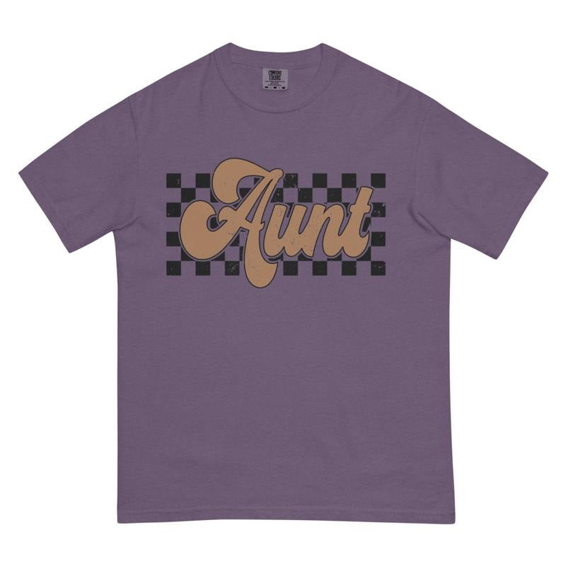 Aunt Retro Checkered Auntie Shirt