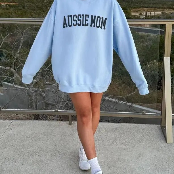 Aussie Mom Sweatshirt, Australian Shepherd Shirt, Dog Mom Sweatshirt, Gift for Aussie Mom, Funny Aussie Shepherd Owner...