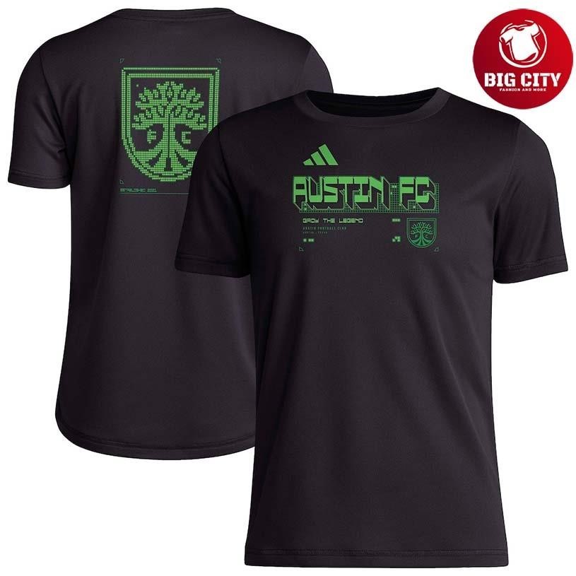 Austin FC adidas Youth 2026 Anthem AEROREADY Pregame Two Sided Shirt