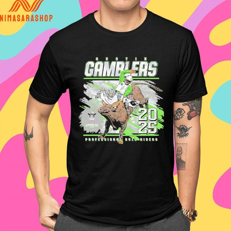 Austin Gamblers 2025 Event Professional Bull Riders Shirts