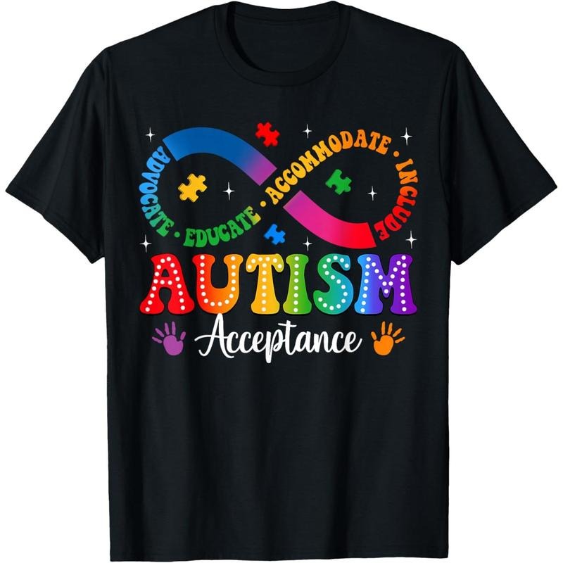 Autism Awareness Acceptance Shirt Infinity Symbol Men Women T-Shirt Hoodie, Sweatshirt | UrbanDripWear.com