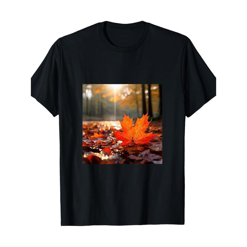 Autumn Leaf T-shirt -100% cotton Made in USA Hoodie, Sweatshirt | UrbanDripWear.com