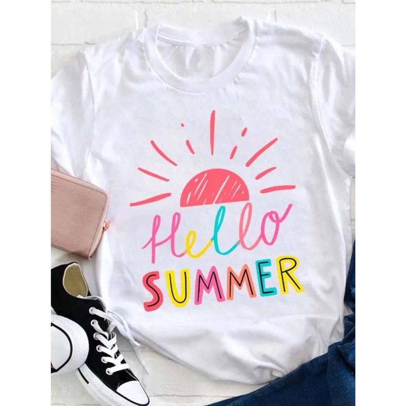 Women's Casual Loose Fit Graphic T-Shirt