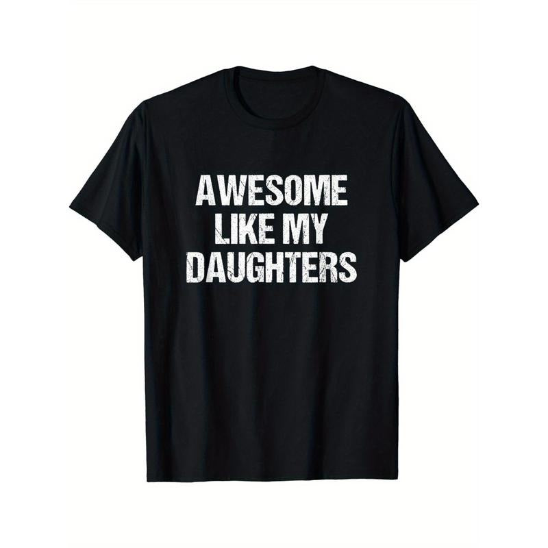 Awesome Like My Daughters Mom Dad Mother's Day Father's Day T-Shirt Made in USA Hoodie, Sweatshirt | UrbanDripWear.com