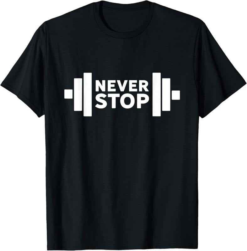 Awesome Weight Lifting Never Stop Gym T-Shirt Hoodie, Sweatshirt | UrbanDripWear.com