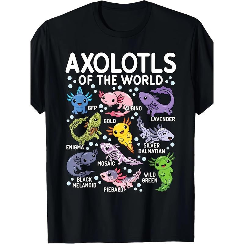 Axolotls Of The World Cute Kawaii Axolotl T-Shirt Made in USA Hoodie, Sweatshirt | UrbanDripWear.com