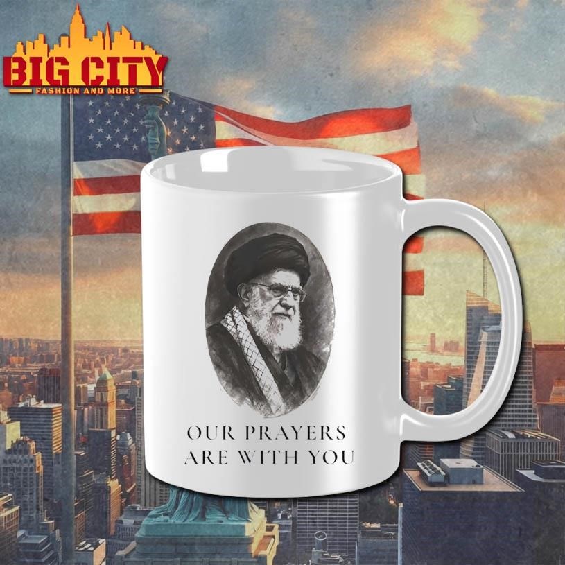 Ayatollah Ali Khamenei Our Prayers Are With You Portrait Shirt