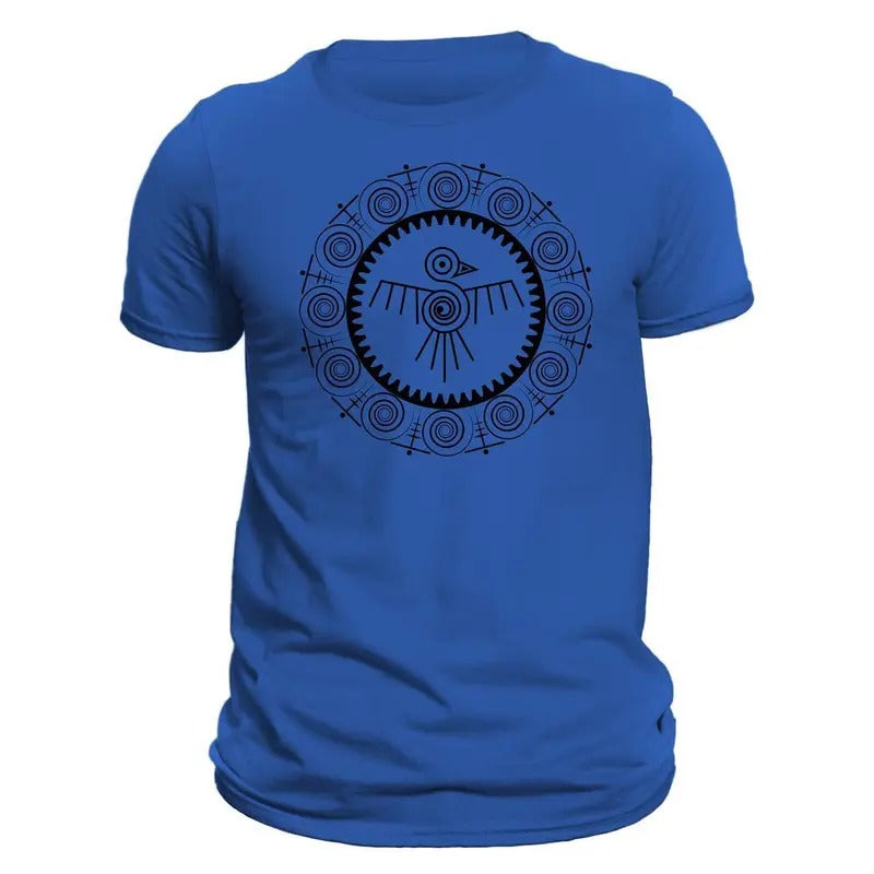 Aztec Quetzal Bird Round Frame Mesoamerican Culture T-Shirt Hoodie, Sweatshirt | UrbanDripWear.com