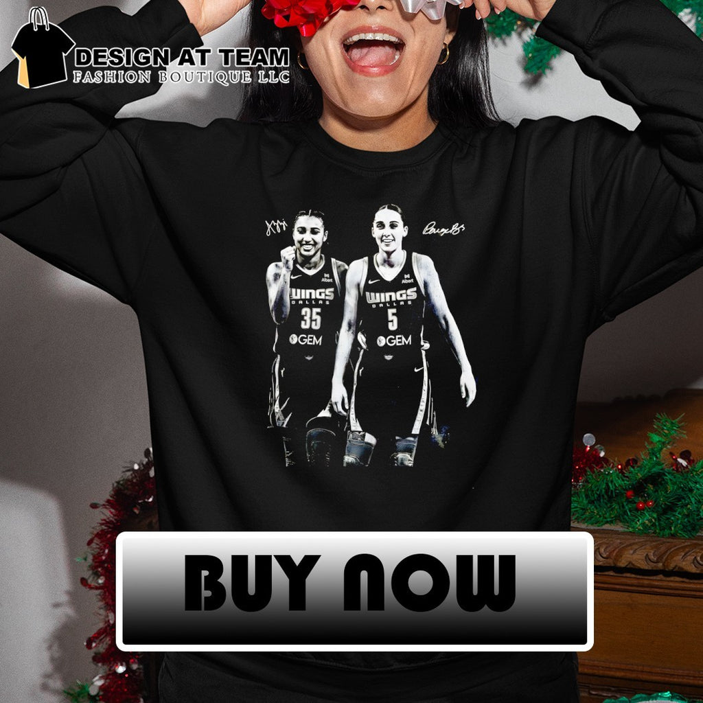 Azzi Fudd Paige Bueckers Dallas Wings basketball player graphic signature shirt
