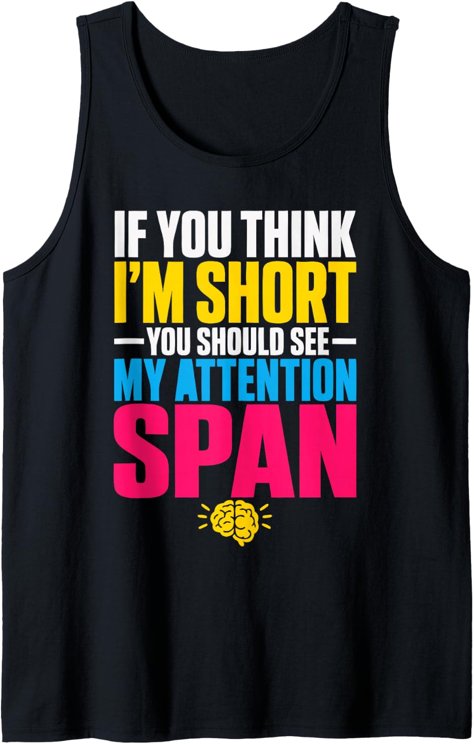 ADHD Short Attention ADHD Tank Top