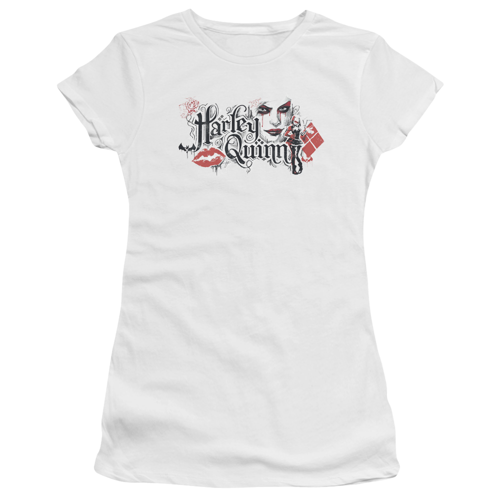 Batman - Arkham Lips - Juniors T-Shirt