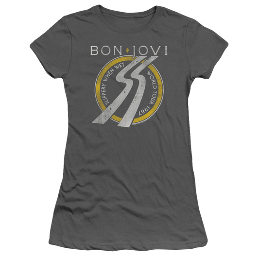 Bon Jovi Slippery When Wet World Tour - Juniors T-Shirt