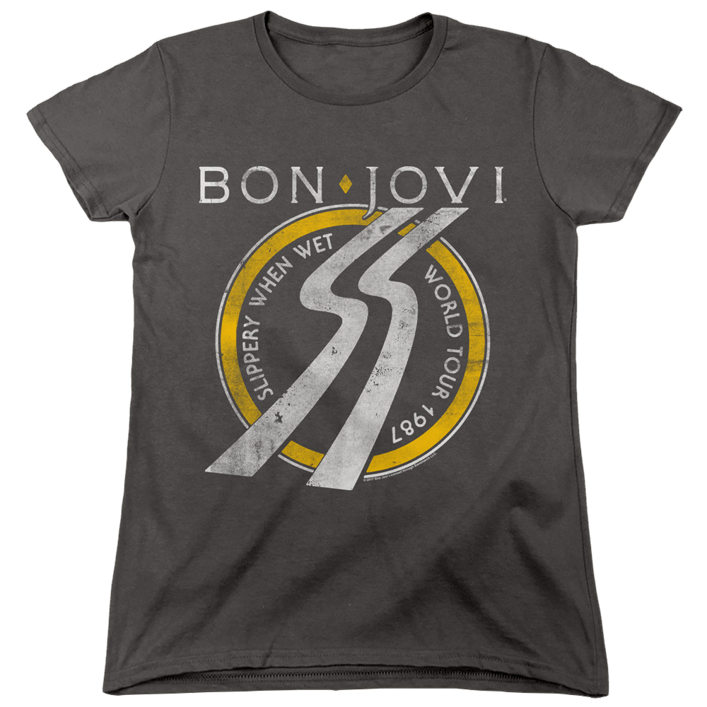 Bon Jovi Slippery When Wet World Tour - Women's T-Shirt
