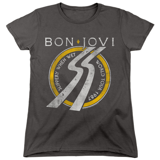 Bon Jovi Slippery When Wet World Tour - Women's T-Shirt