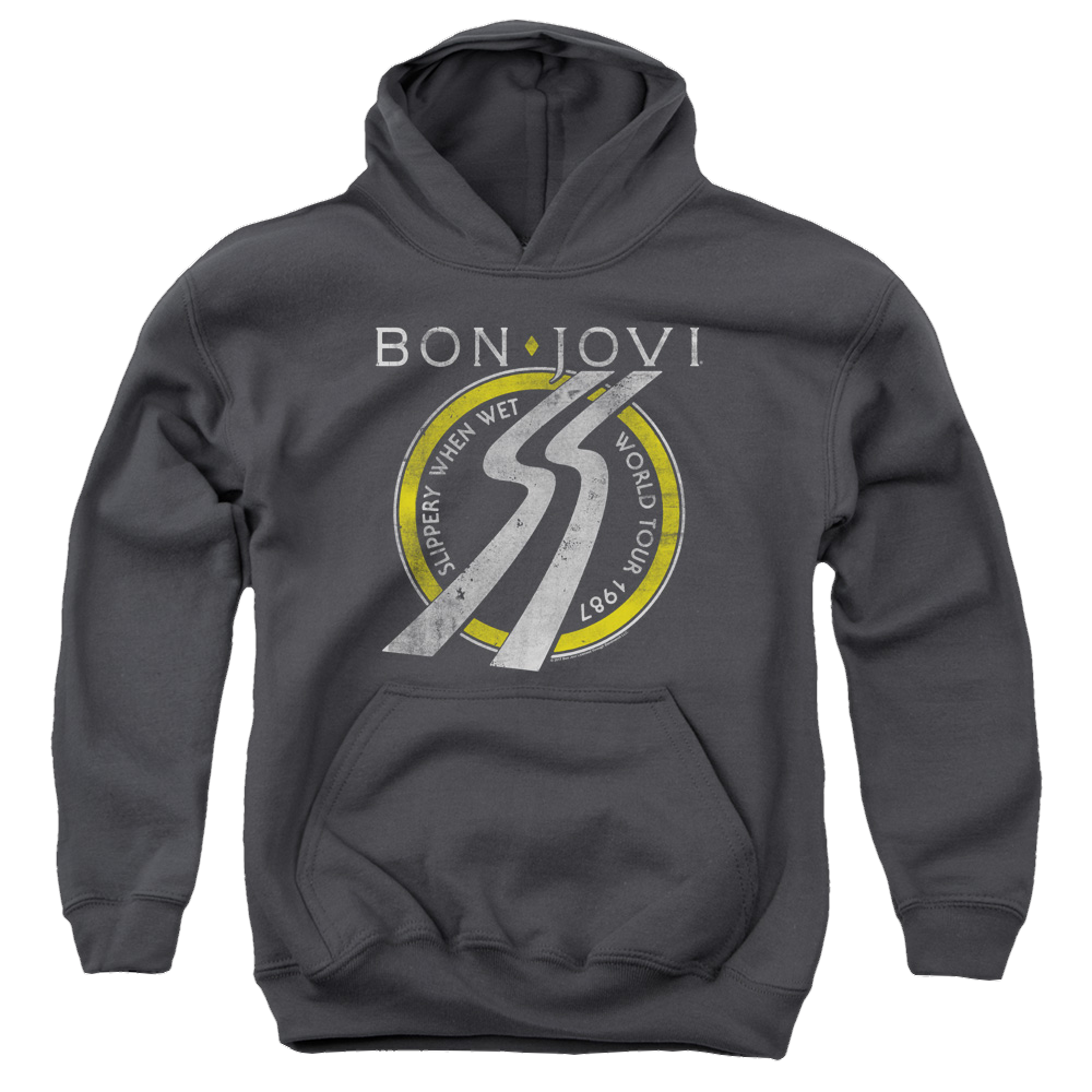 Bon Jovi Slippery When Wet World Tour - Youth Hoodie