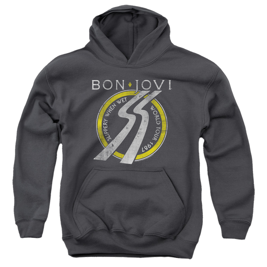 Bon Jovi Slippery When Wet World Tour - Youth Hoodie