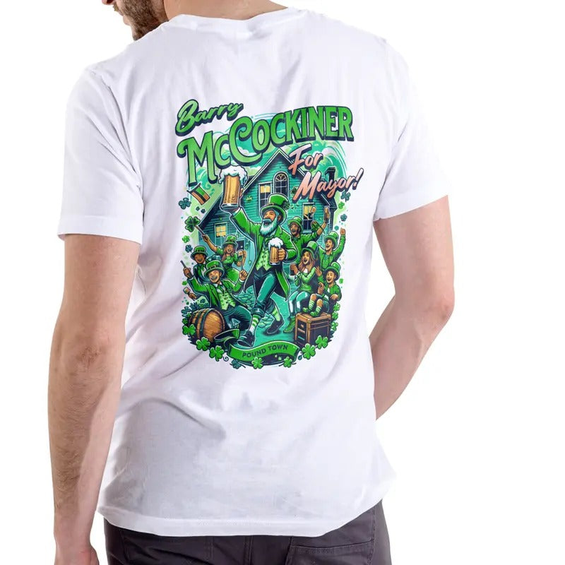 BARRY MCCOCKINER FOR MAYOR T Shirt, Unisex Cotton Menswear Top Hoodie, Sweatshirt | UrbanDripWear.com