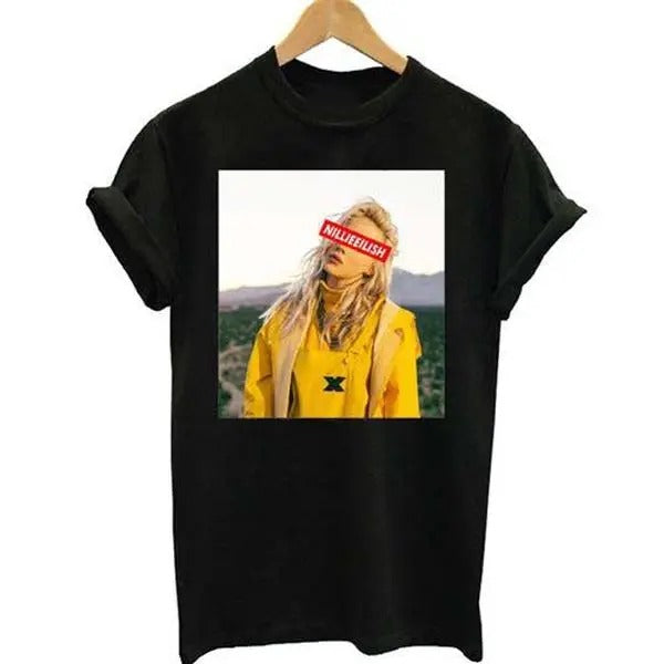 BBillieeee Eilishhh Photo Graphic T-Shirt, Rnb T-Shirt Hoodie, Sweatshirt | UrbanDripWear.com