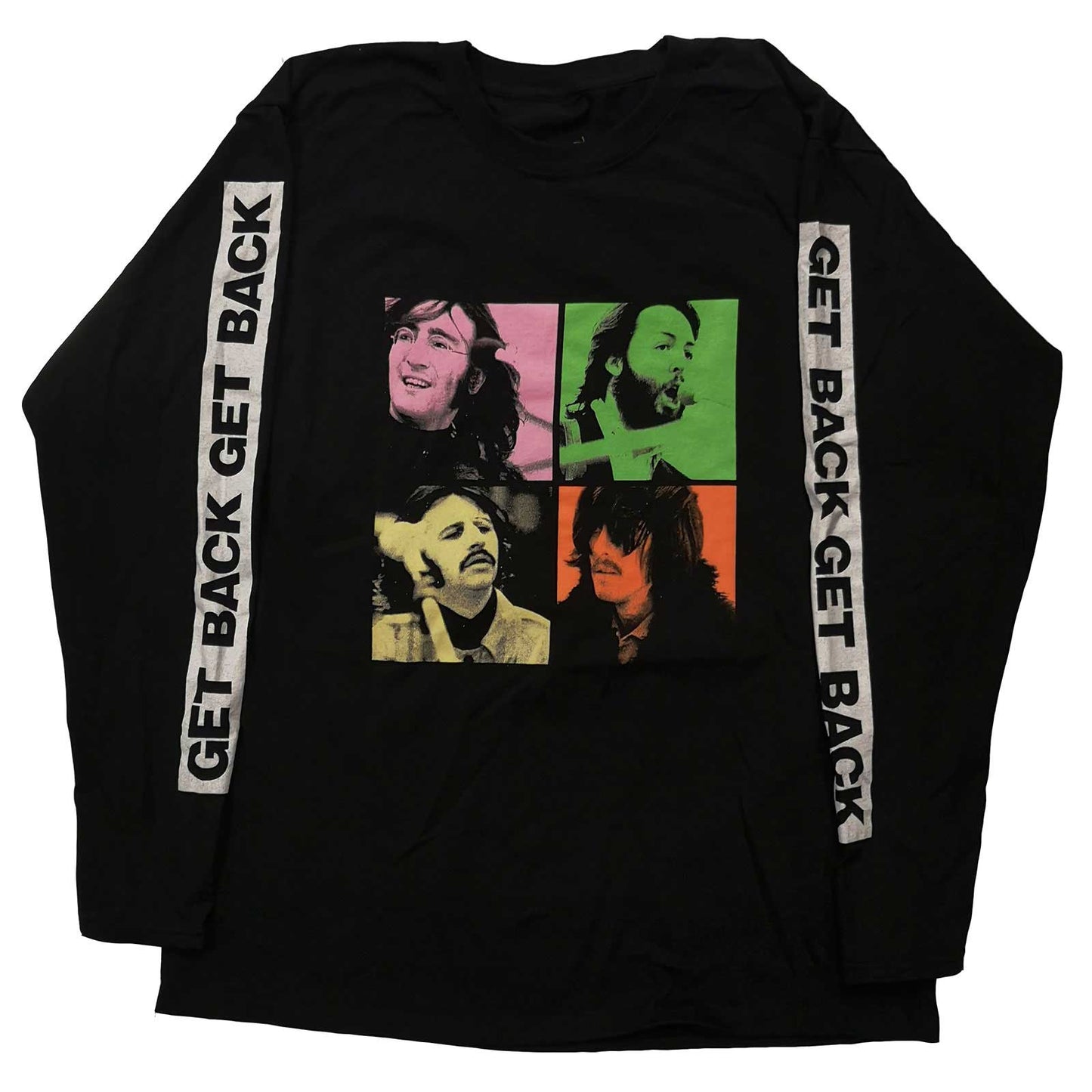 THE BEATLES Attractive T-Shirt, Get Back Studio Shots Style001