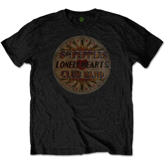 The Beatles | Official Band T-Shirt | Vintage Drum Head