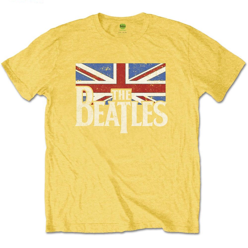 The Beatles Kids T-Shirt: Logo & Vintage Flag