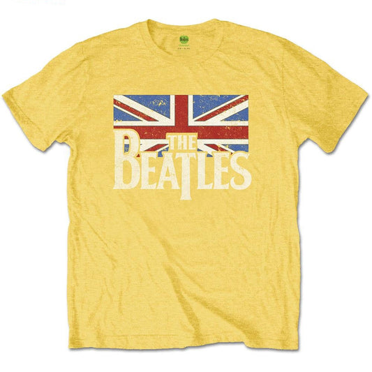 The Beatles Kids T-Shirt: Logo & Vintage Flag