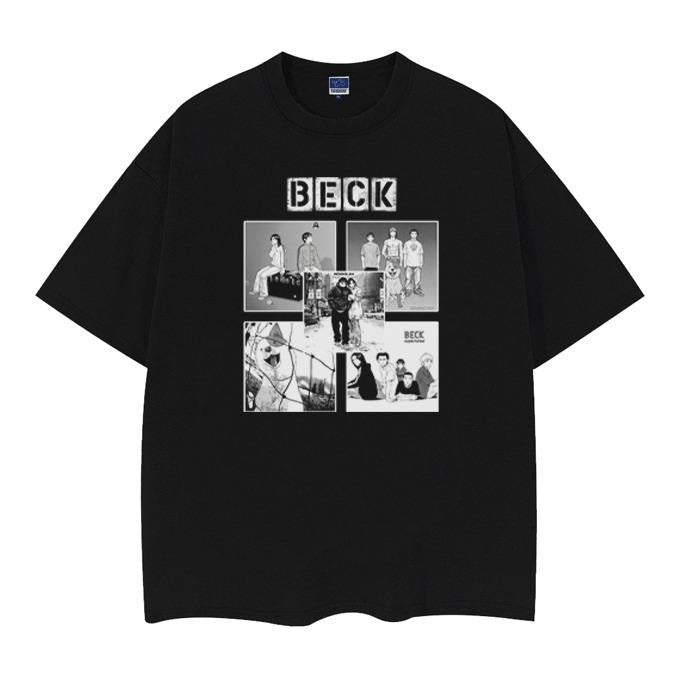 BECK "Memories" Vintage Oversized Tee Anime T-shirt 100% Cotton Original Design Men's Top Menswear Tshirt Streetwear...