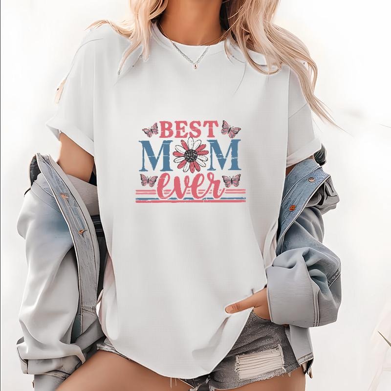 BEST MOM ever" Shirt with Butterfly and Floral Accents style 02 Hoodie, Sweatshirt | UrbanDripWear.com