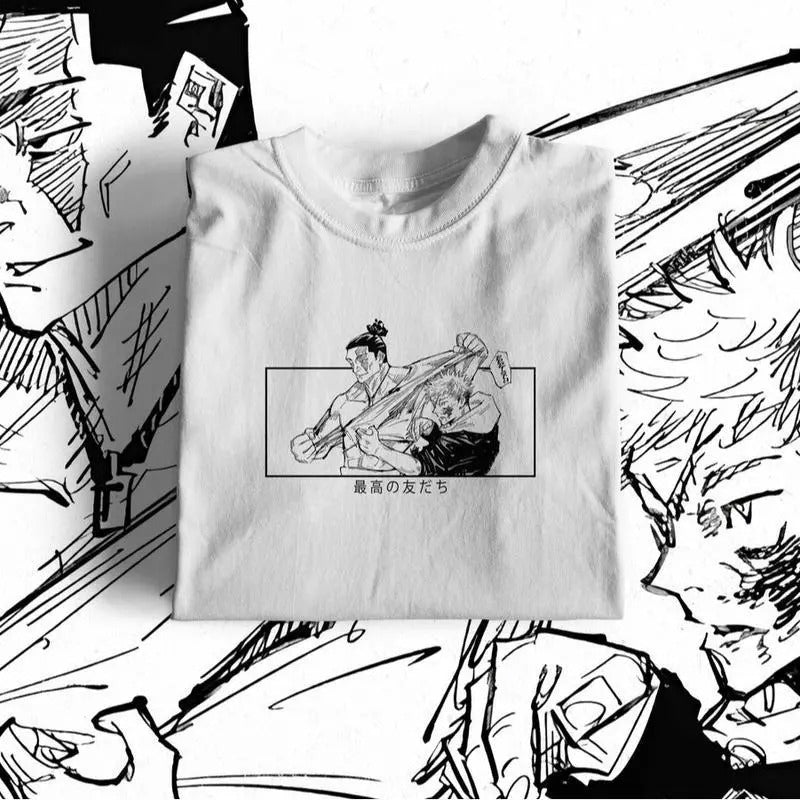BESTO FRIENDO T-Shirt Yuji Itadori & Aoi Todo Anime JJk Gift For Fan Lover Hoodie, Sweatshirt | UrbanDripWear.com