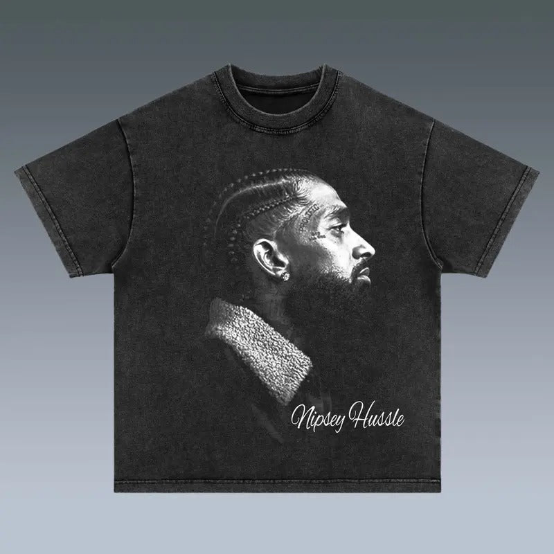 BIG FACE NIPSEY TEE Print Short Sleeve T-Shirt Menswear Top Shortsleeve Crewneck Hoodie, Sweatshirt | UrbanDripWear.com