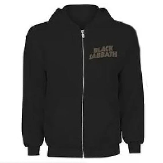 Black Sabbath Unisex Zipped Hoodie: Tour 1978 (Back Print)