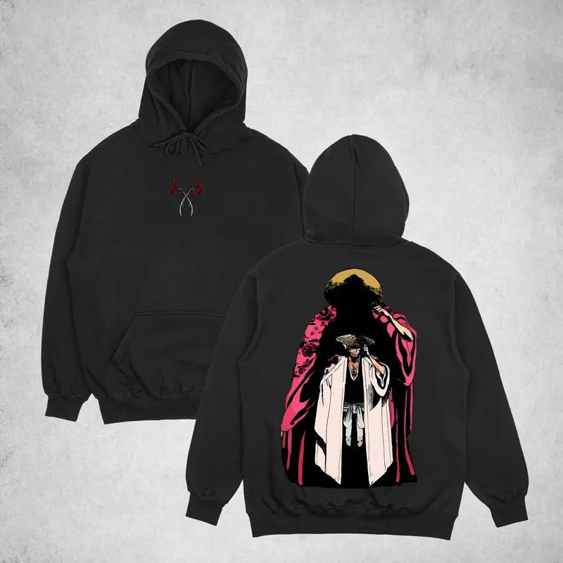 BLEACH Anime Double Printed  Hoodie Unisex Anime Manga Heavy Cotton T-shirt, Anime Lover, Top Sweatshirt | UrbanDripWear.com