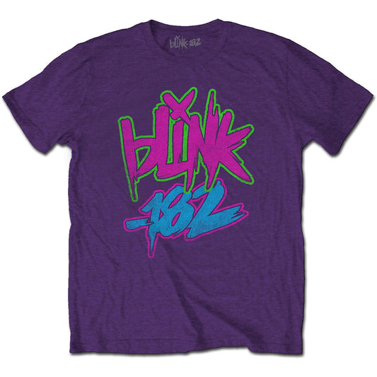 BLINK-182 Attractive T-Shirt, Neon Logo Style001