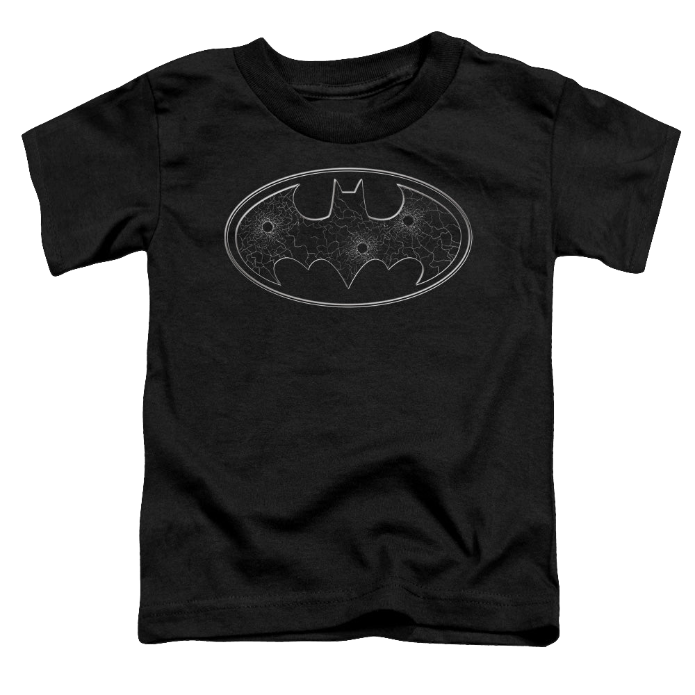 DC Batman Glass Hole Logo - Toddler T-Shirt