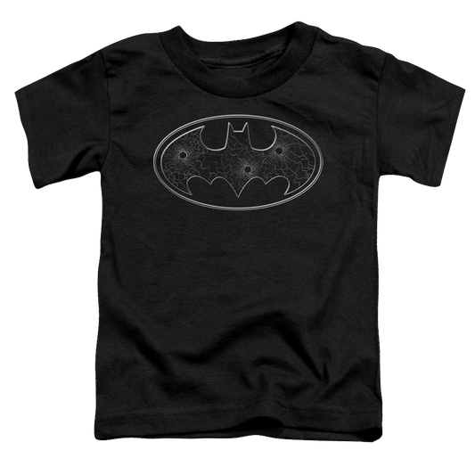 DC Batman Glass Hole Logo - Toddler T-Shirt