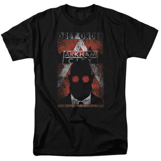 Batman - Arkham Obey Order Poster - Men's Regular Fit T-Shirt