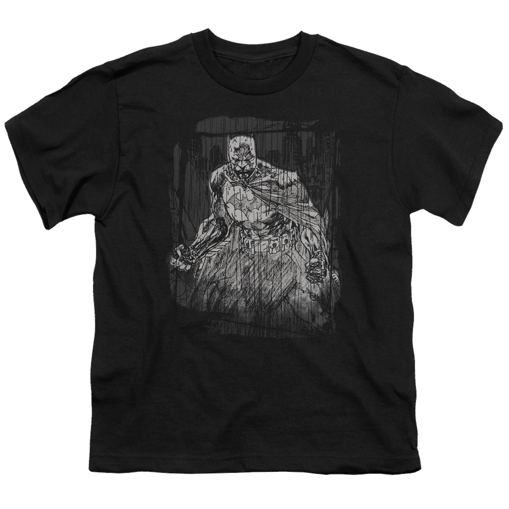 DC Batman Pencilled Rain - Youth T-Shirt