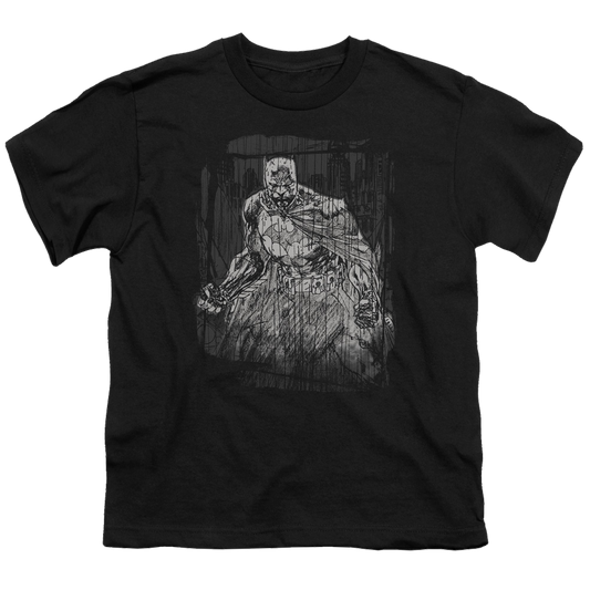 DC Batman Pencilled Rain - Youth T-Shirt