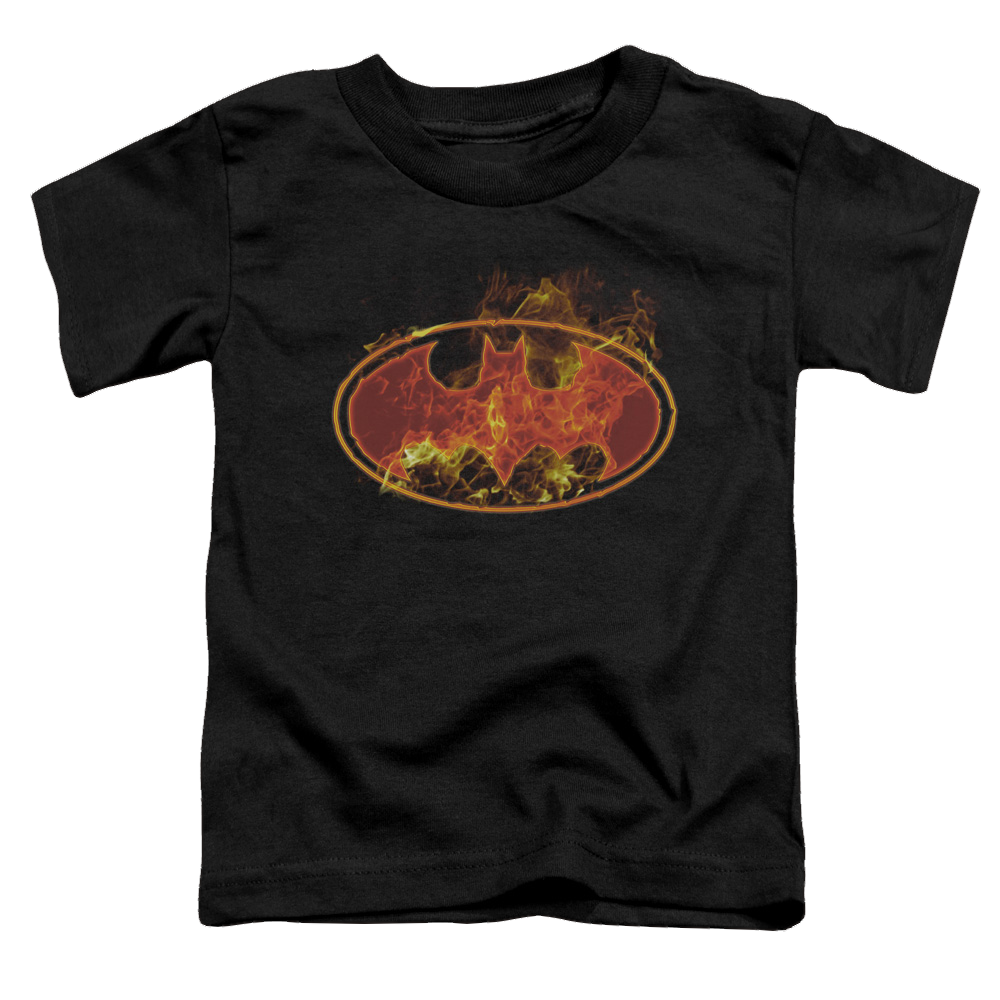 DC Batman Flames Logo - Toddler T-Shirt