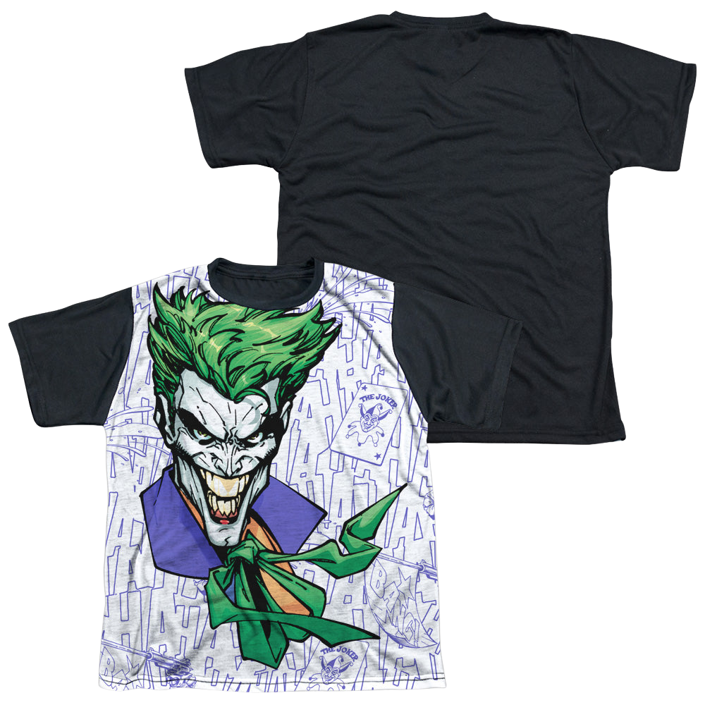 DC Batman Laugh Clown Laugh - Youth Black Back T-Shirt