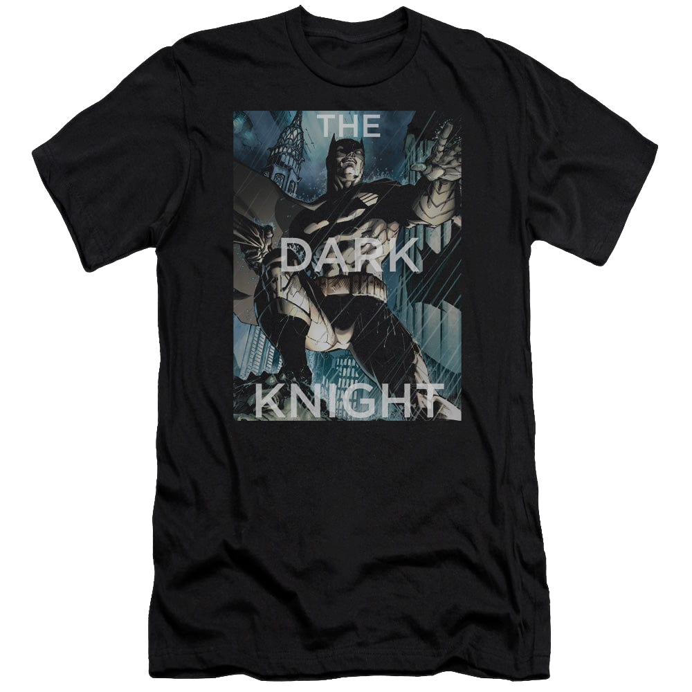DC Batman Fighting The Storm - Men's Premium Slim Fit T-Shirt