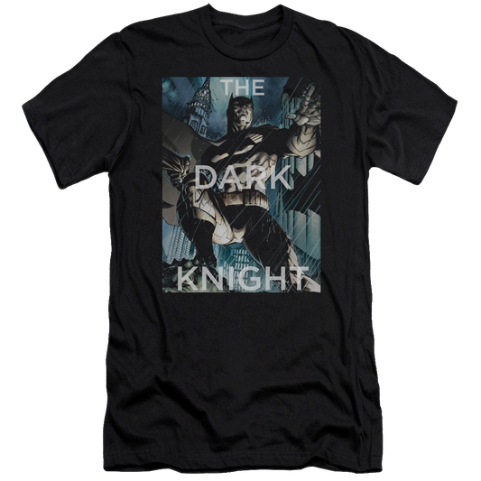 DC Batman Fighting The Storm - Men's Premium Slim Fit T-Shirt