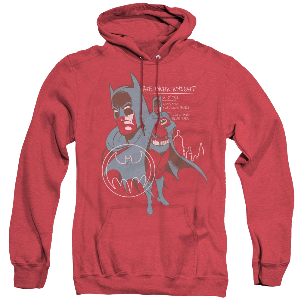 Dc Batman Lean And Muscular - Heather Pullover Hoodie