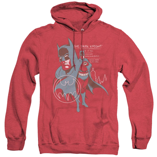 Dc Batman Lean And Muscular - Heather Pullover Hoodie