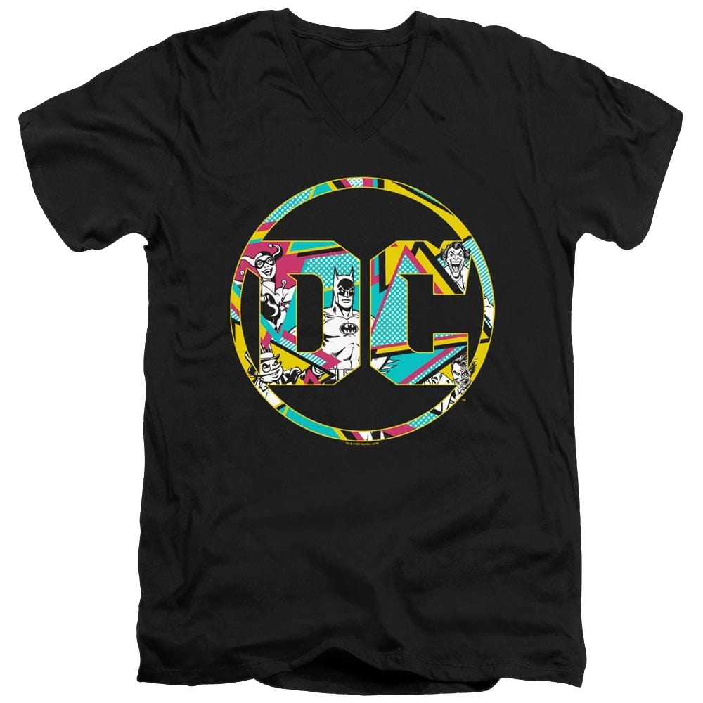 Dc Batman 80S Bat Logo - Men's V-Neck T-Shirt