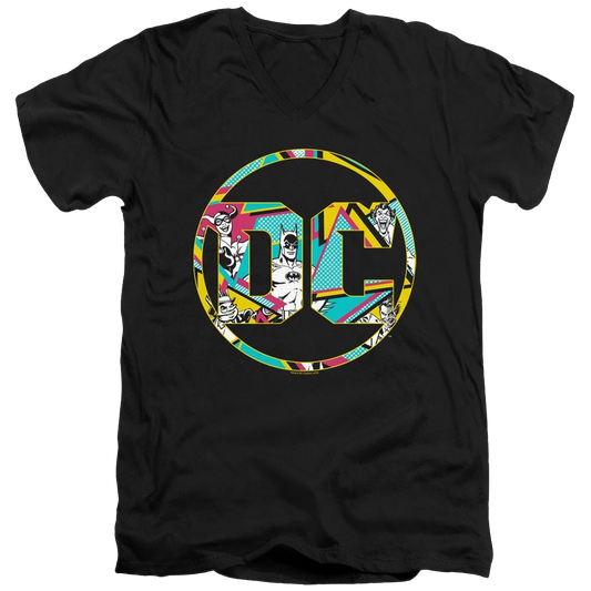 Dc Batman 80S Bat Logo - Men's V-Neck T-Shirt